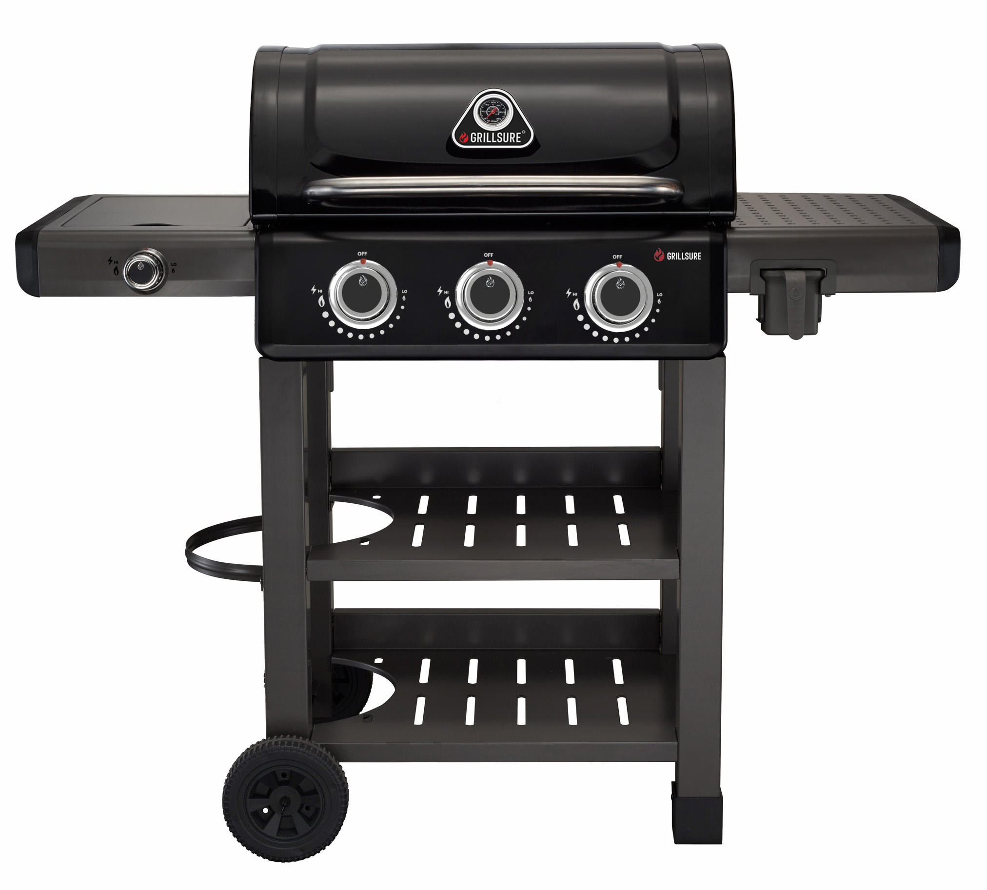 Carbon 3 Burner Barbecue With Side Burner