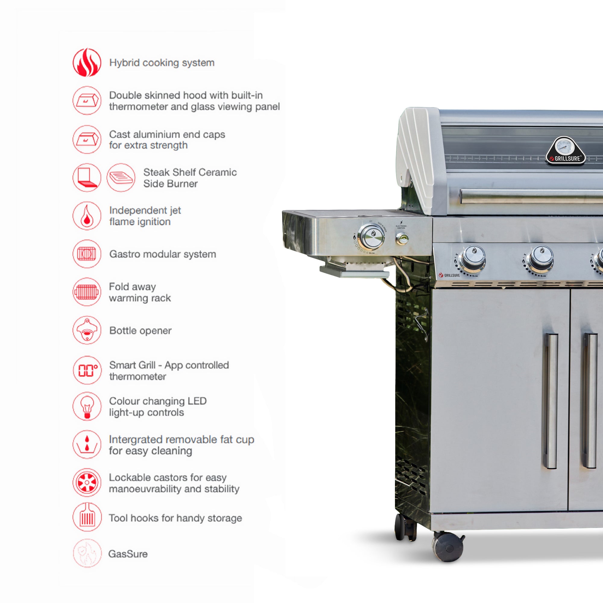 Gourmet 4 Burner Barbecue (With SmartGrill Technology)