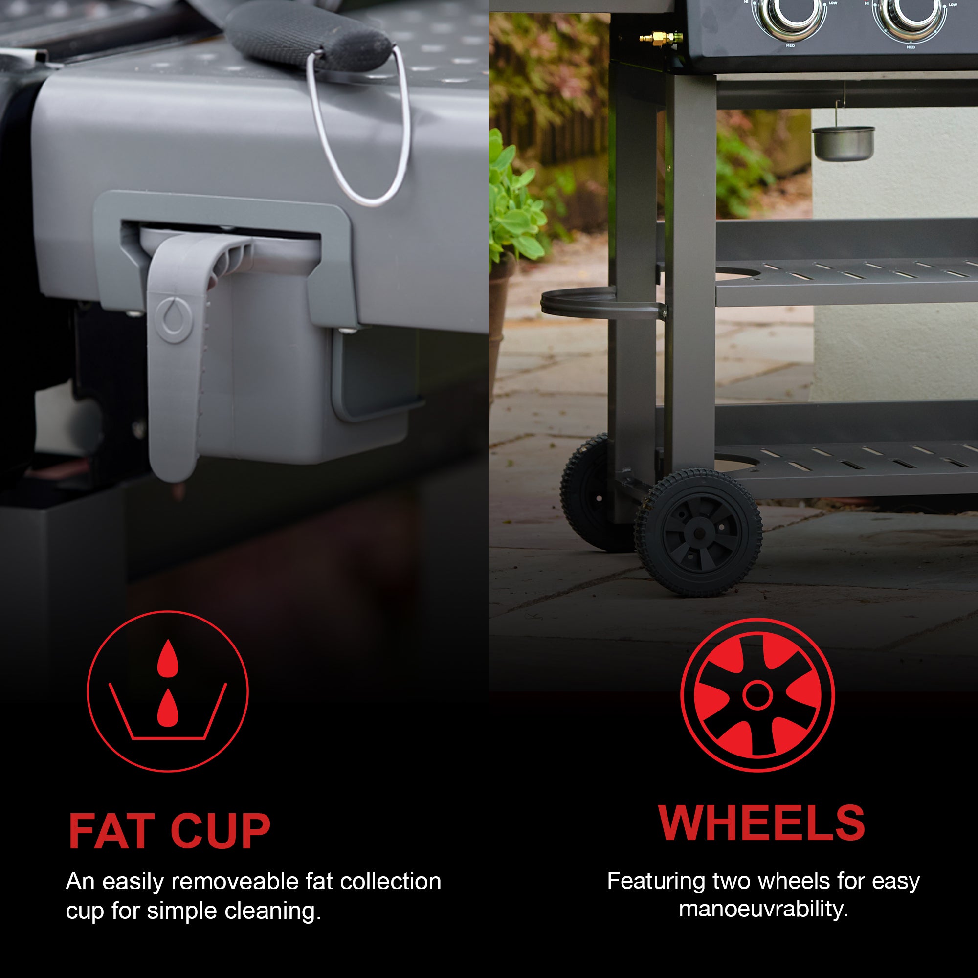 Carbon 3 Burner Barbecue With Side Burner