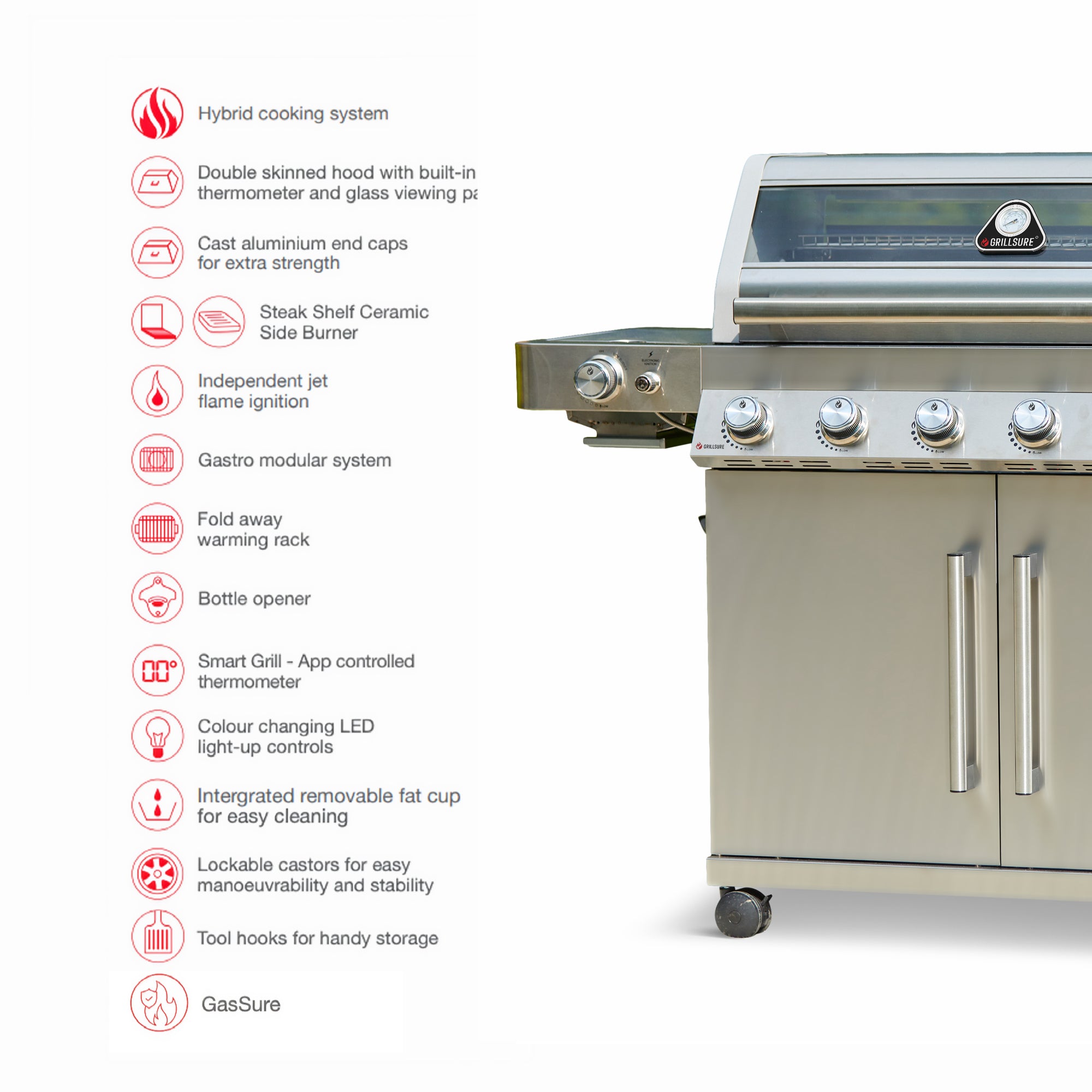 Gourmet 6 Burner Barbecue (With SmartGrill Technology)