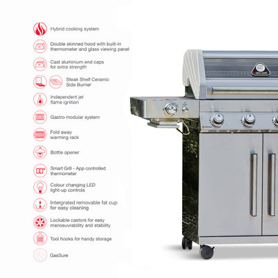Gourmet 4 Burner Barbecue (With SmartGrill Technology)