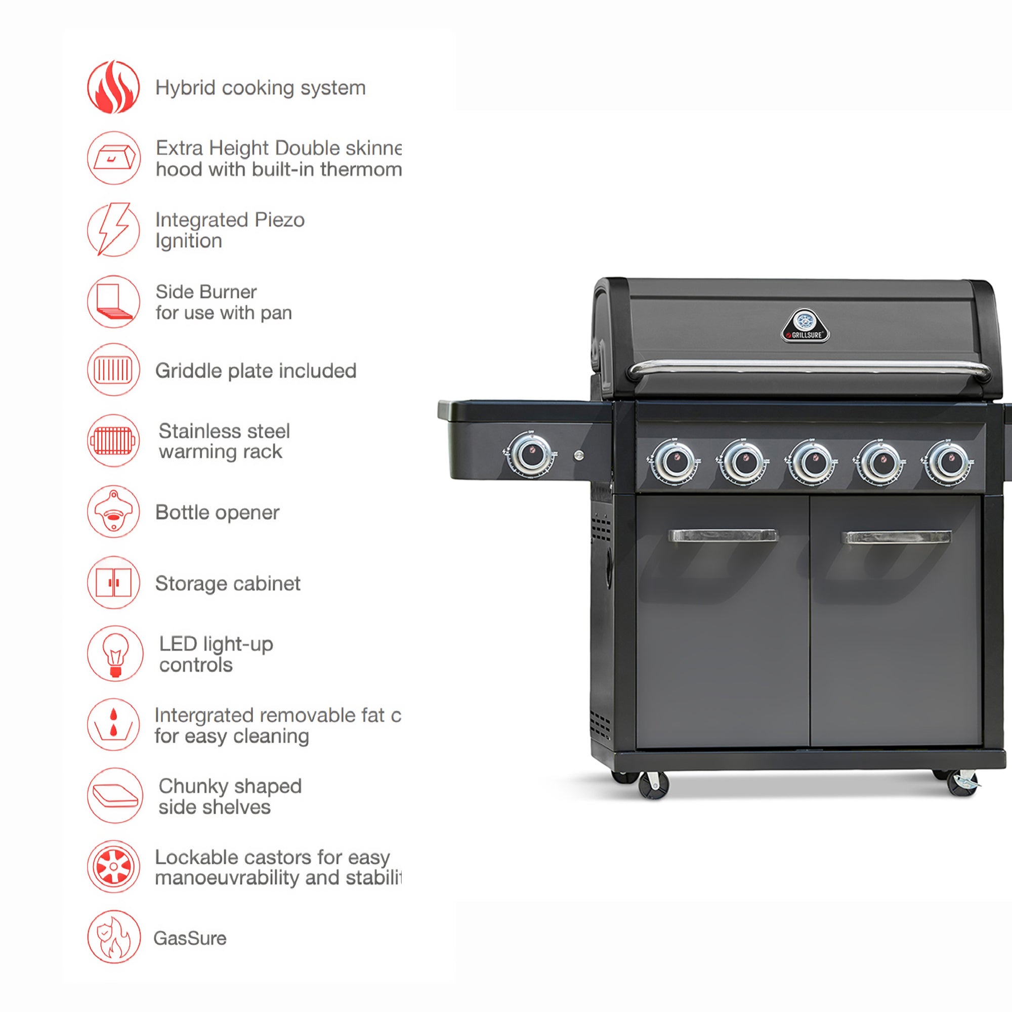 Legacy 4 Burner Barbecue